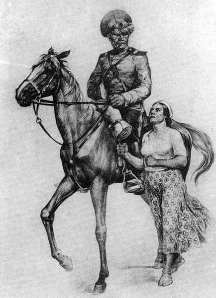 Донской казак рисунок